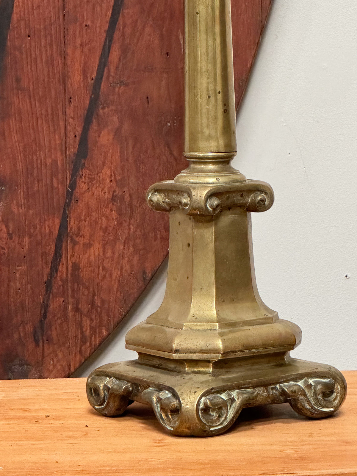 A George IV Brass Lamp