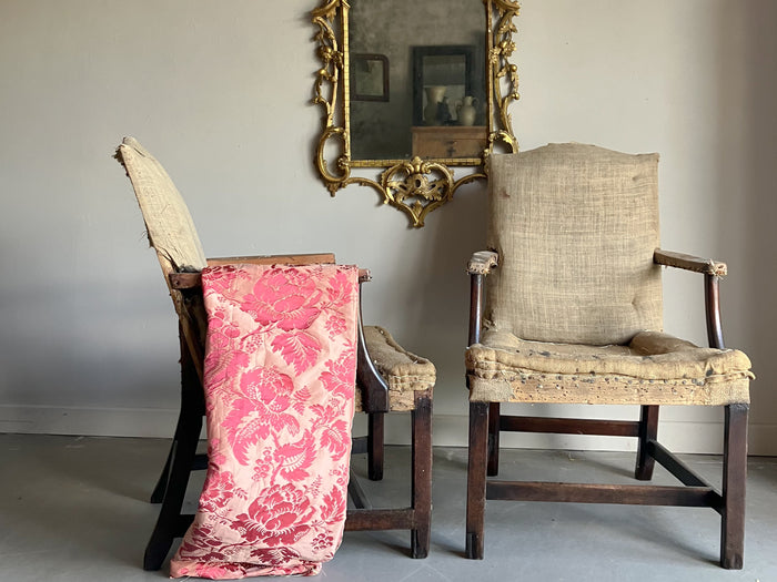 A Pair of George III Gainsborough Chairs