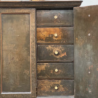 A Smaller 19th Century & Later Lacquered Chest on Stand