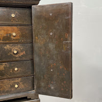 A Smaller 19th Century & Later Lacquered Chest on Stand