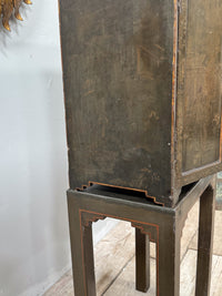 A Smaller 19th Century & Later Lacquered Chest on Stand