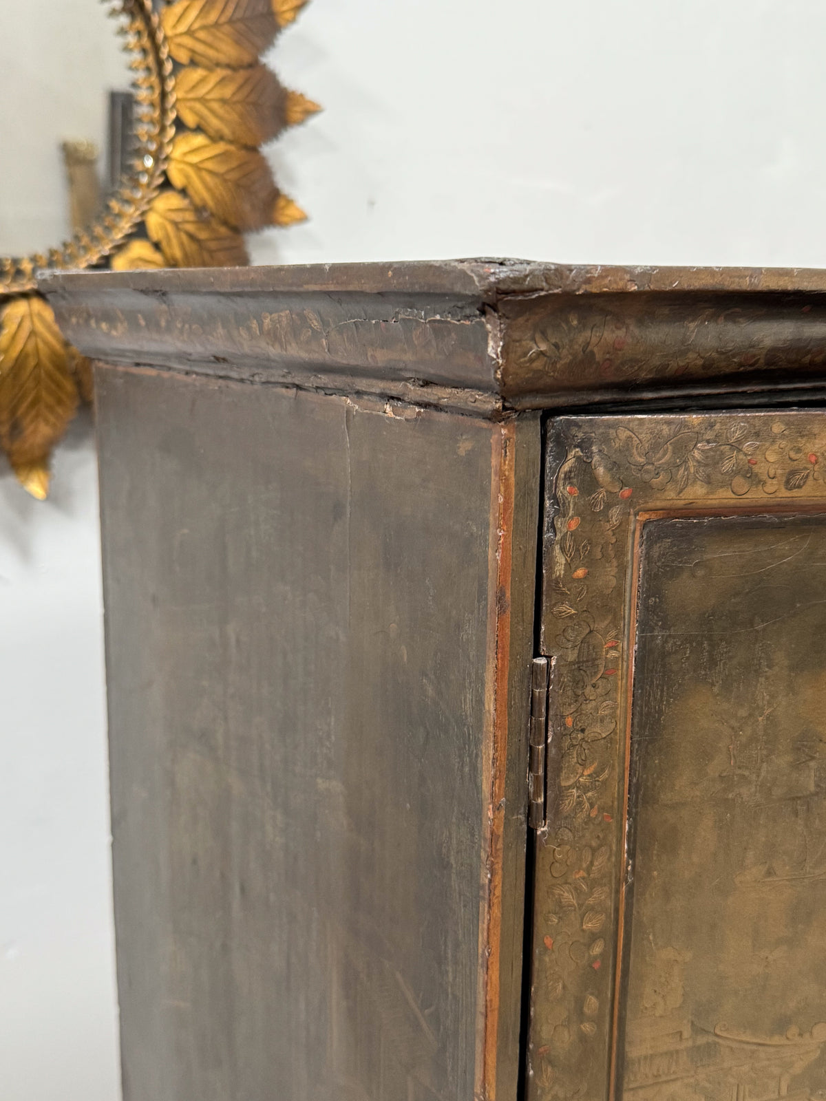 A Smaller 19th Century & Later Lacquered Chest on Stand