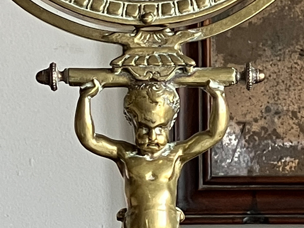 A George III Brass Shaving Mirror