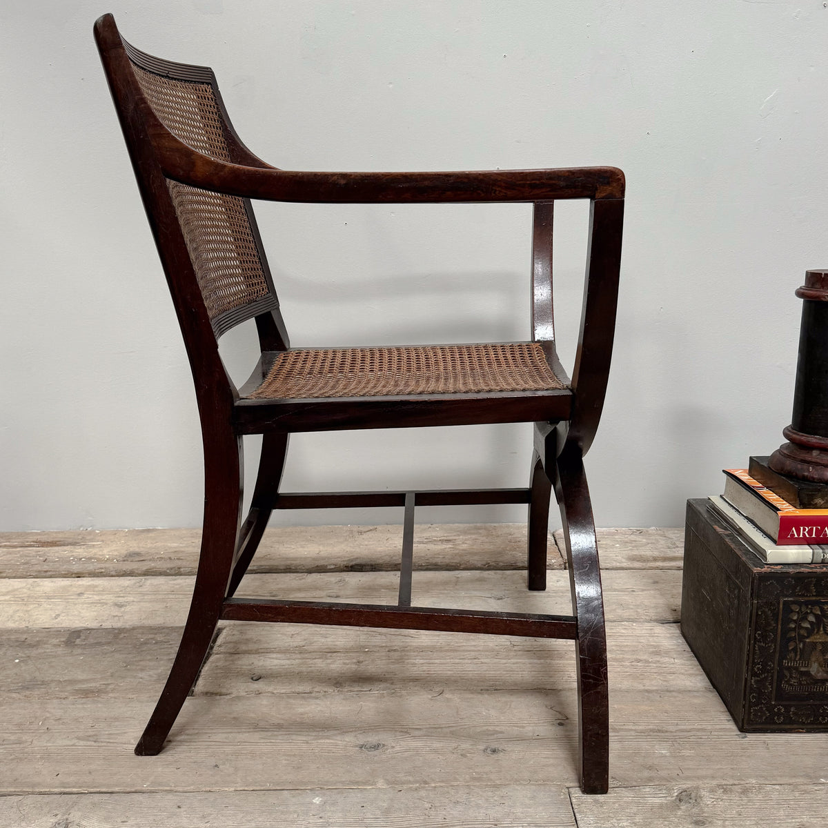 A 19th Century Mahogany Chair after a Thomas Hope Design