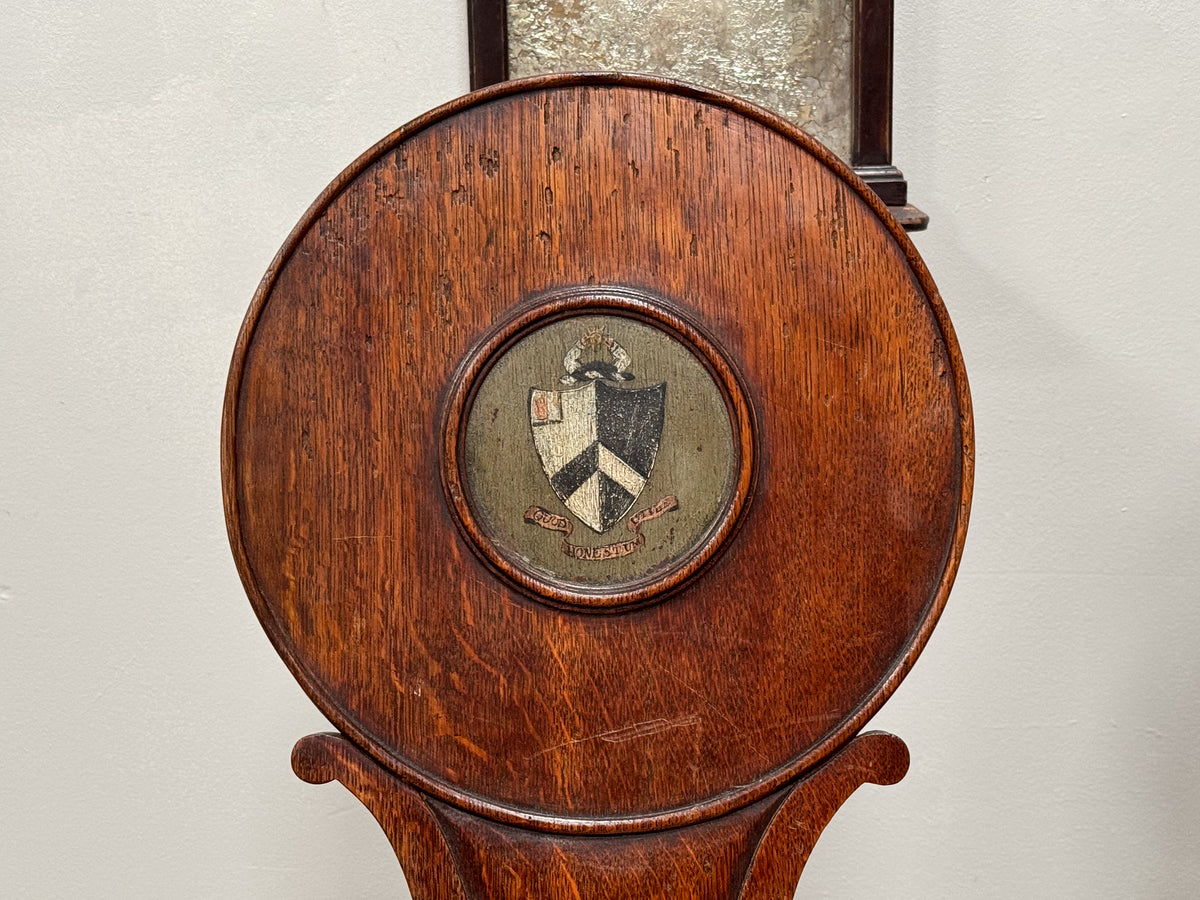 A Pair 0f Regency Oak Hall Chairs