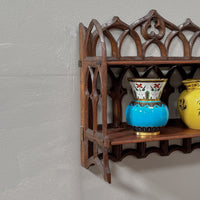 A Little Set of 19th Century Folding Gothic Shelves