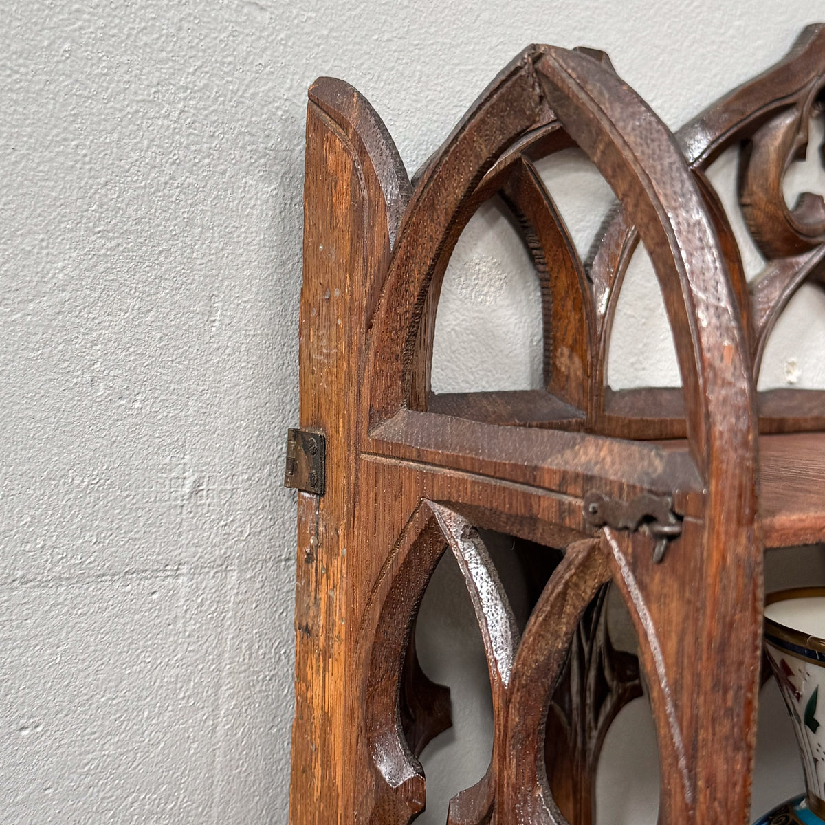 A Little Set of 19th Century Folding Gothic Shelves