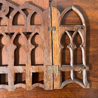 A Little Set of 19th Century Folding Gothic Shelves