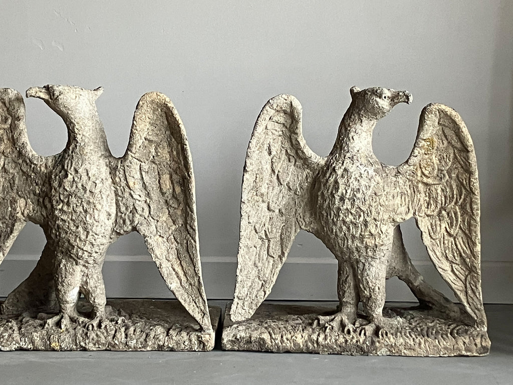 A Pair of 18th Century Stone Eagles
