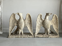 A Pair of 18th Century Stone Eagles