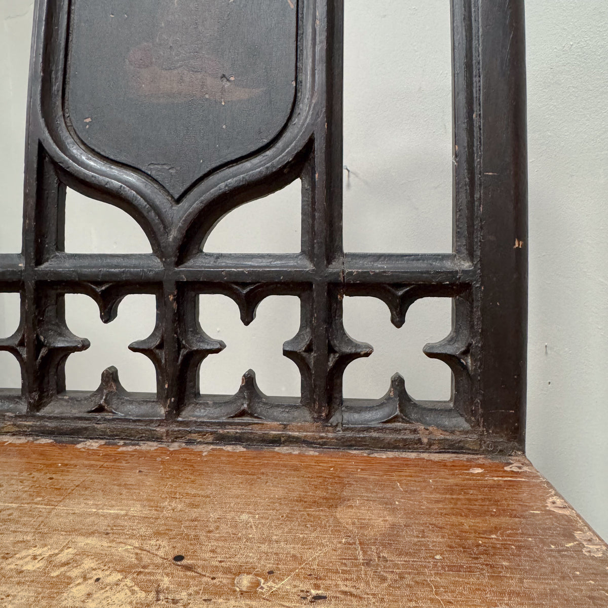 A Mid 19th Century Gothic Hall Chair attributed to E W Pugin