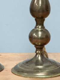 A Pair of Early 20th Century Brass Lamps