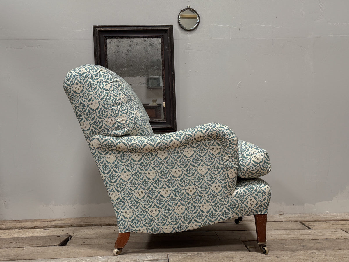 A Pair of Early 20th Century Howard & Sons 'Bridgewater' Armchairs