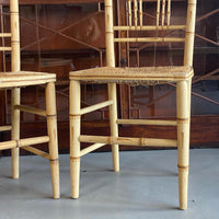 A Pair of Regency Faux Bamboo Chairs