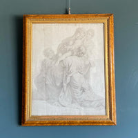 After The Old Master: 19th century Pencil Drawing