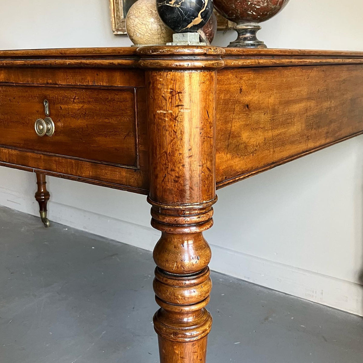 A Regency Mahogany Library Table