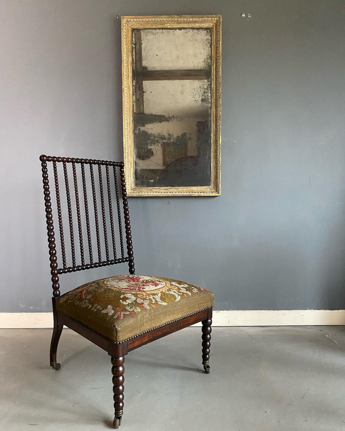 Mid 19th Century Bobbin Nursing Chair