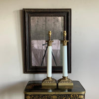 A Pair of Early 20th Century Opaline Lamps