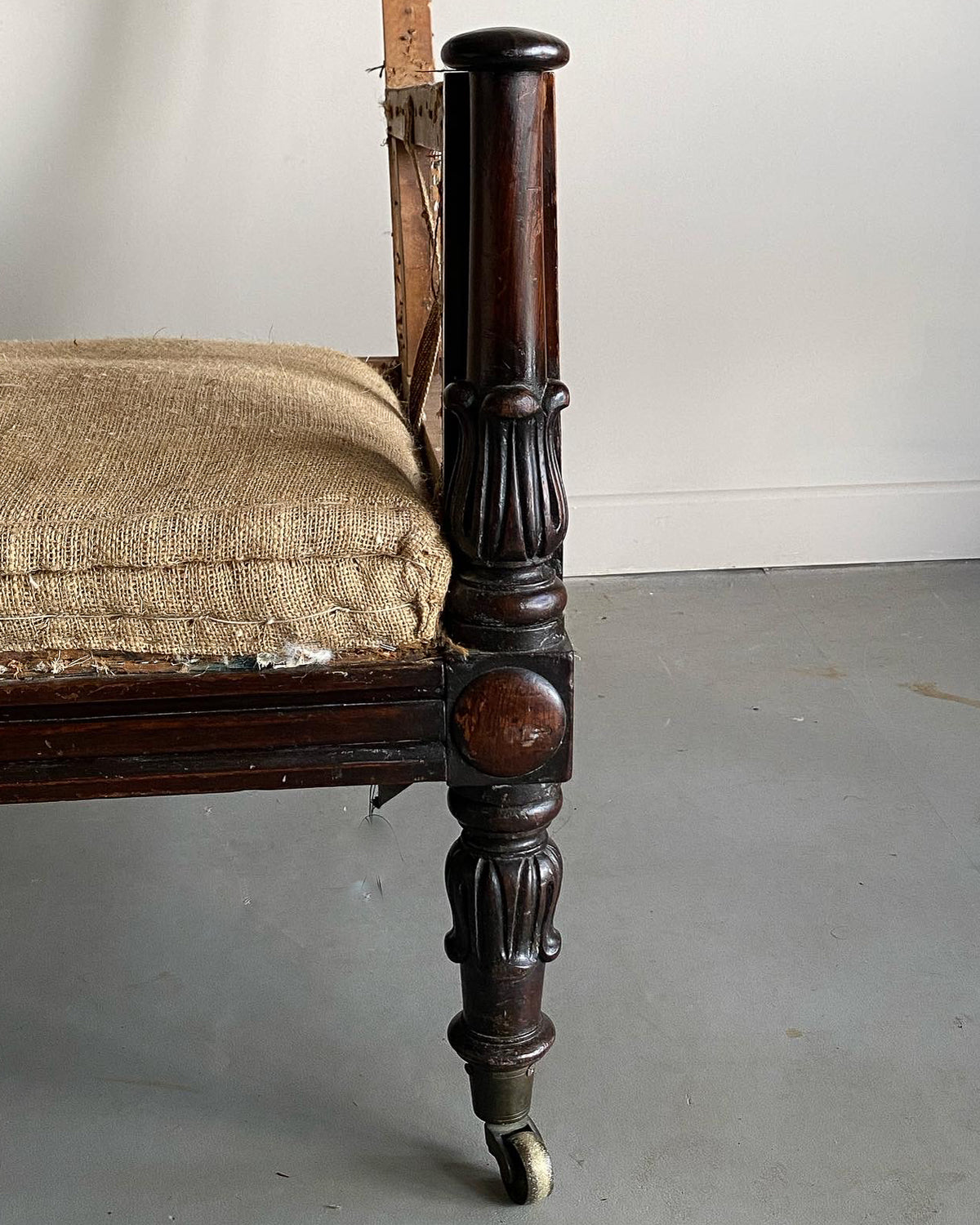 A George IV Rosewood Library Chair