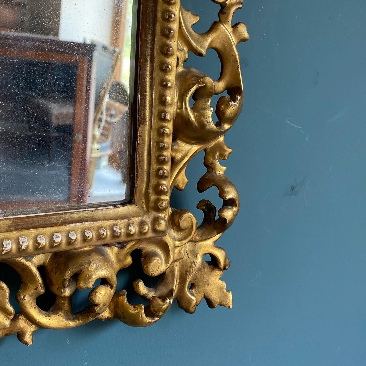 A Pair of 19th Century Florentine Giltwood Framed Mirrors