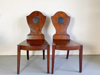 19th Century Mahogany Hall Chairs