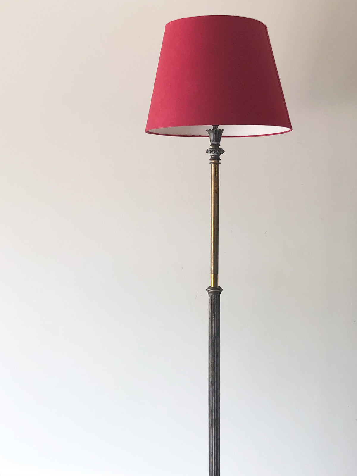 19th Century Brass Standard Lamp