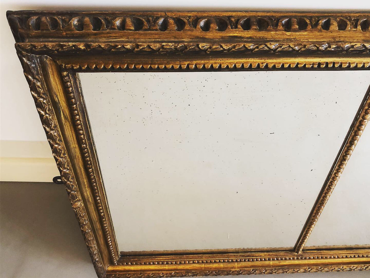 19th Century Triptych Mirror