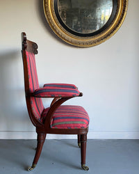 Late 19th Century High Backed Library Chair