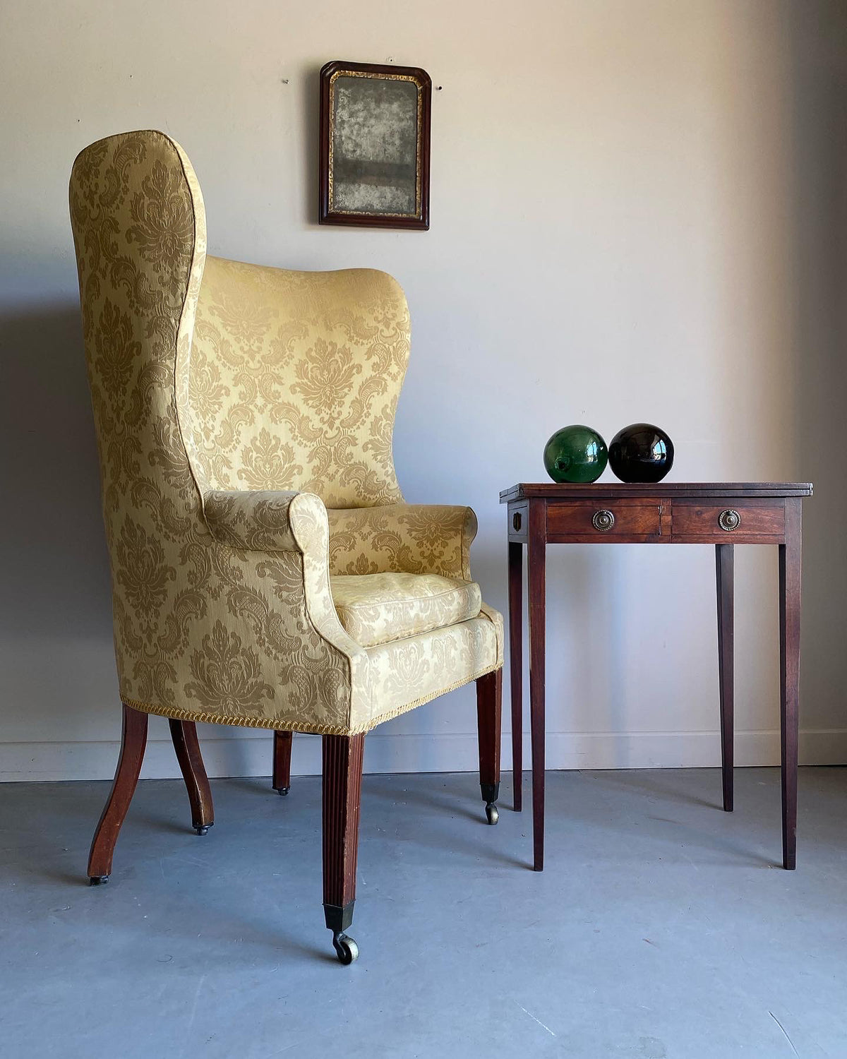 A George III Barrel Back Armchair