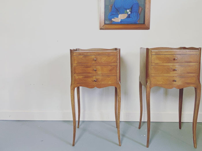 A Pair of French Bedside Tables