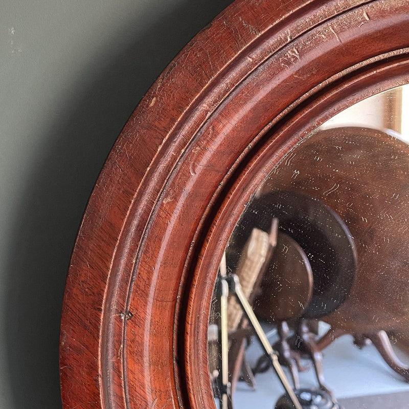 A Pair of Mid 19th Century Mahogany Mirrors