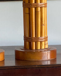 A Pair of Mid Century American Bamboo Lamps