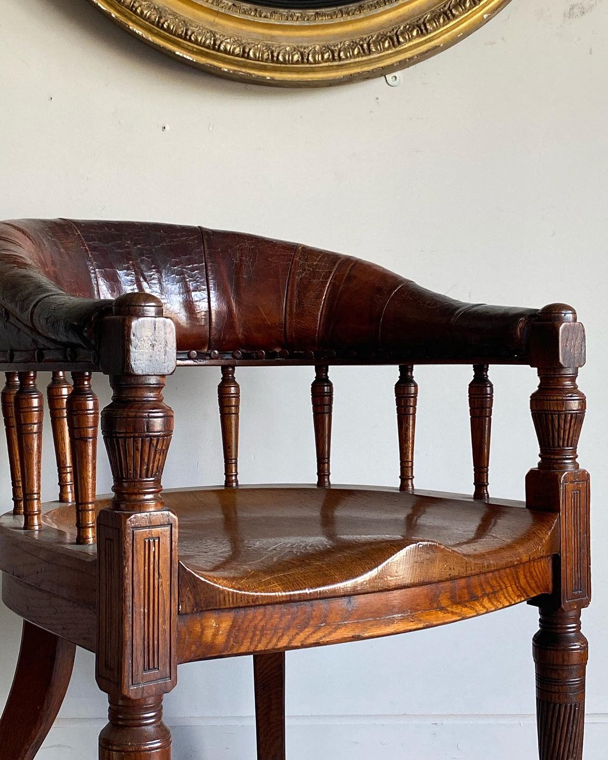 Late 19th Century Oak Desk Chair