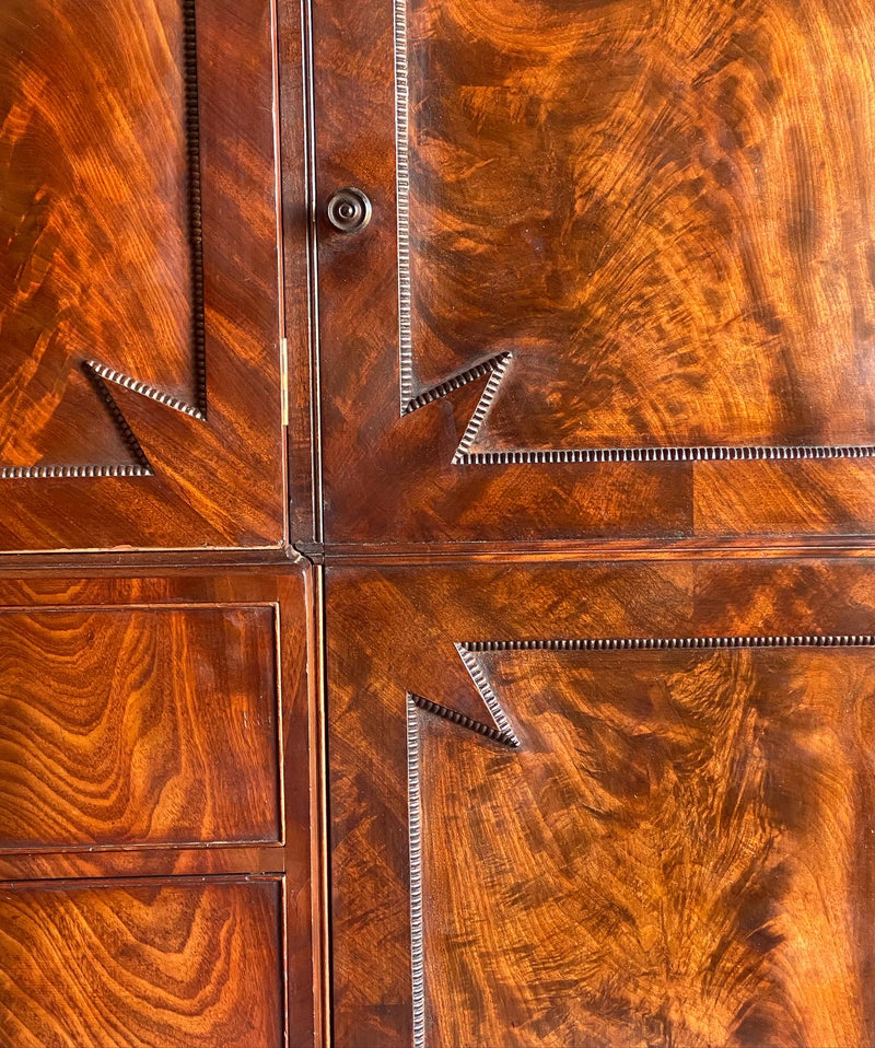 An Exceptional Mahogany Wardrobe