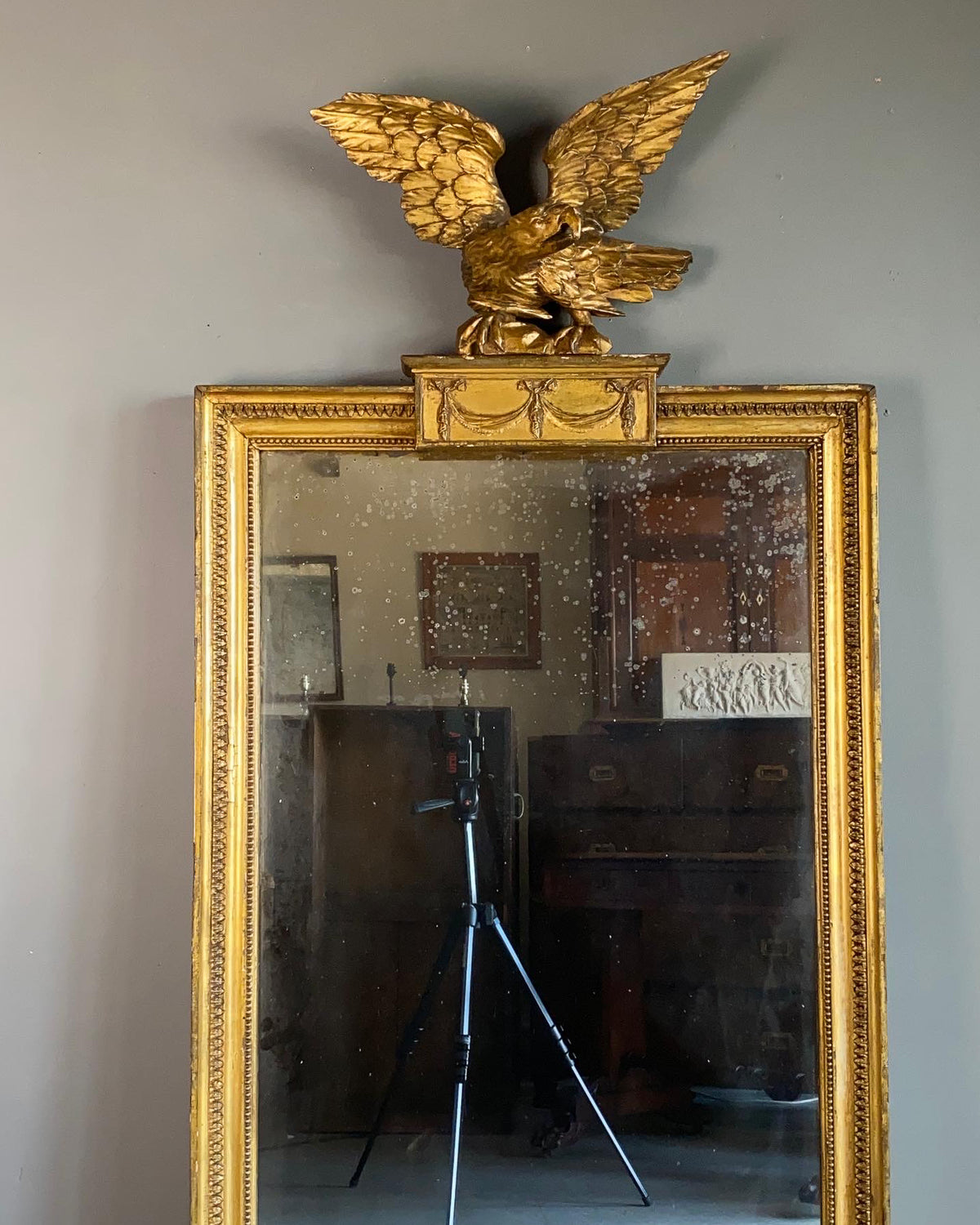 Large Regency Giltwood Pier Mirror