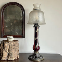 A George IV Palmer & Co. Ruby Glass Lamp