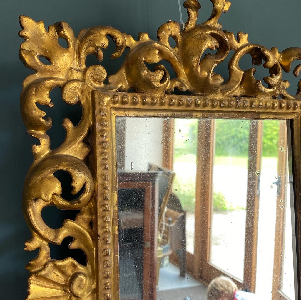 A Pair of 19th Century Florentine Giltwood Framed Mirrors