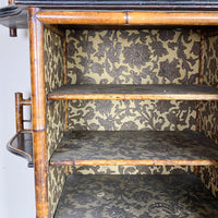 Late 19th Century Bamboo & Lacquer Dressing Table