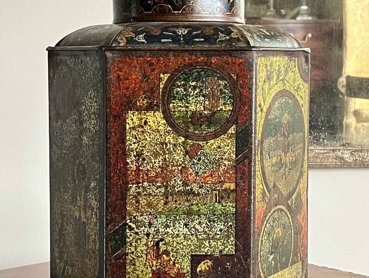 A 19th Century Toleware Tea Canister