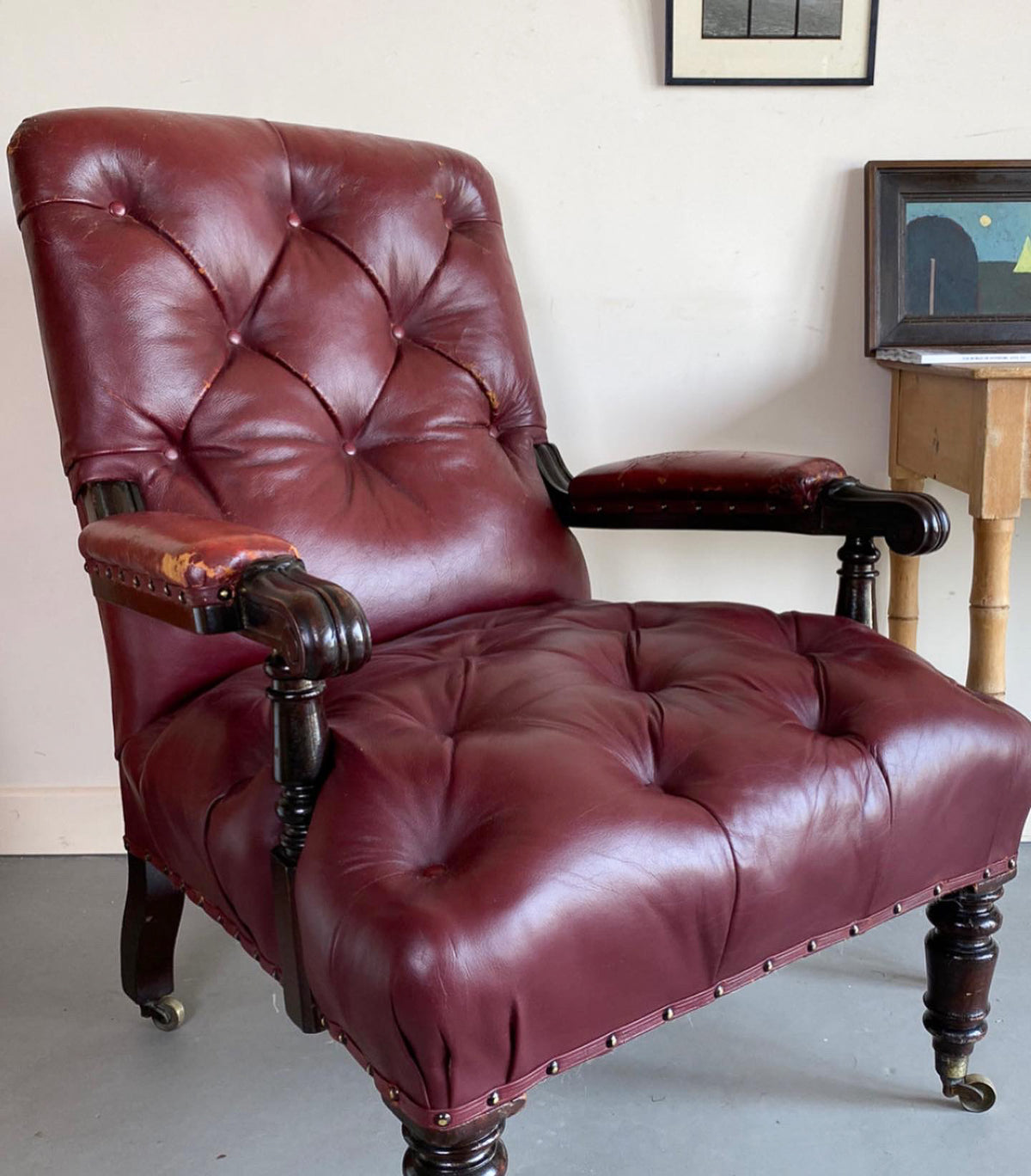 19th Century Library Chair