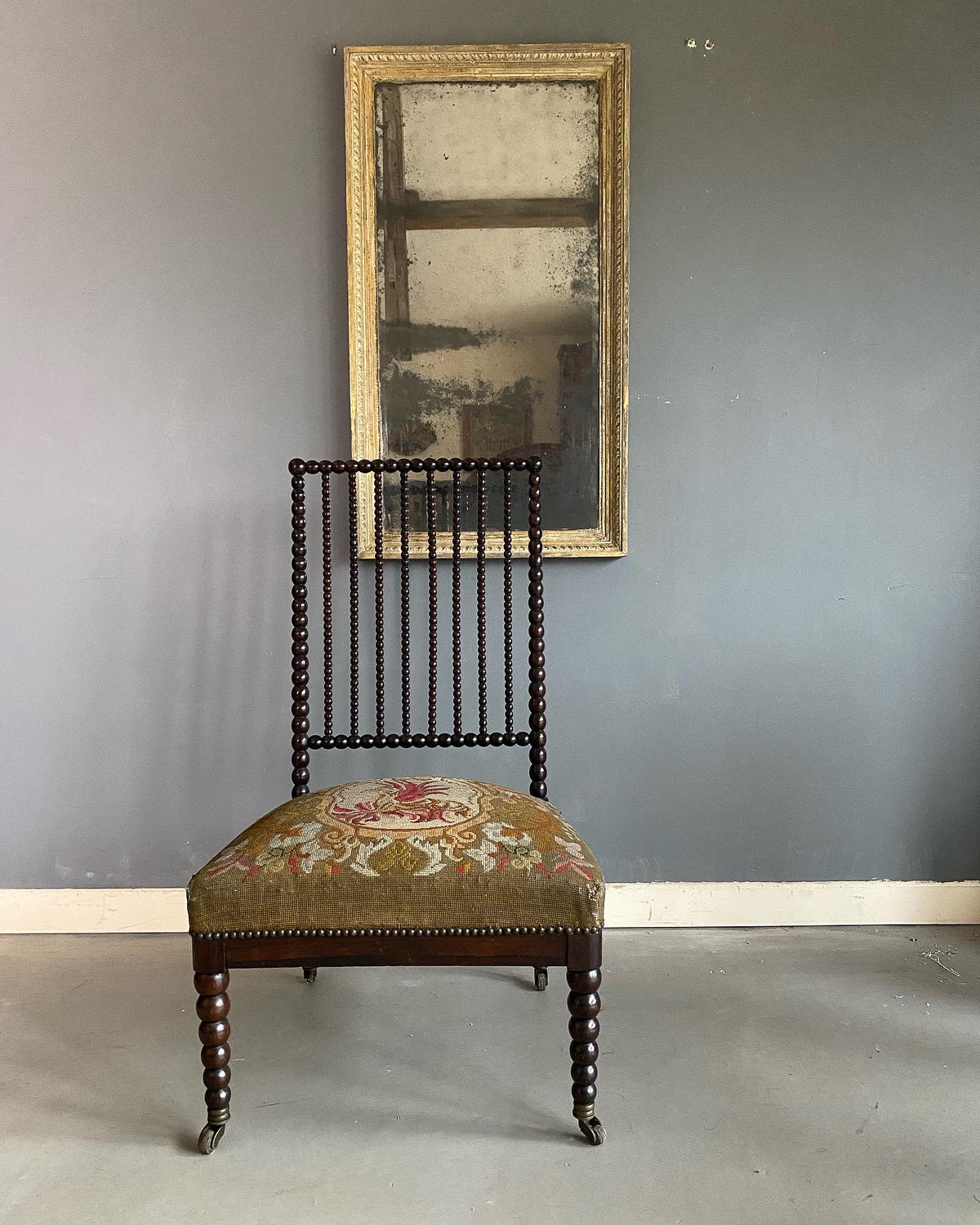 Mid 19th Century Bobbin Nursing Chair