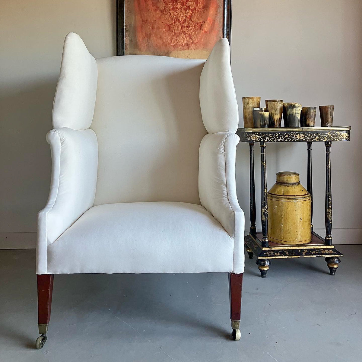 A 19th Century Wingback Armchair