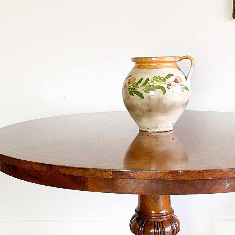 19th Century Burr Walnut and Mahogany Table