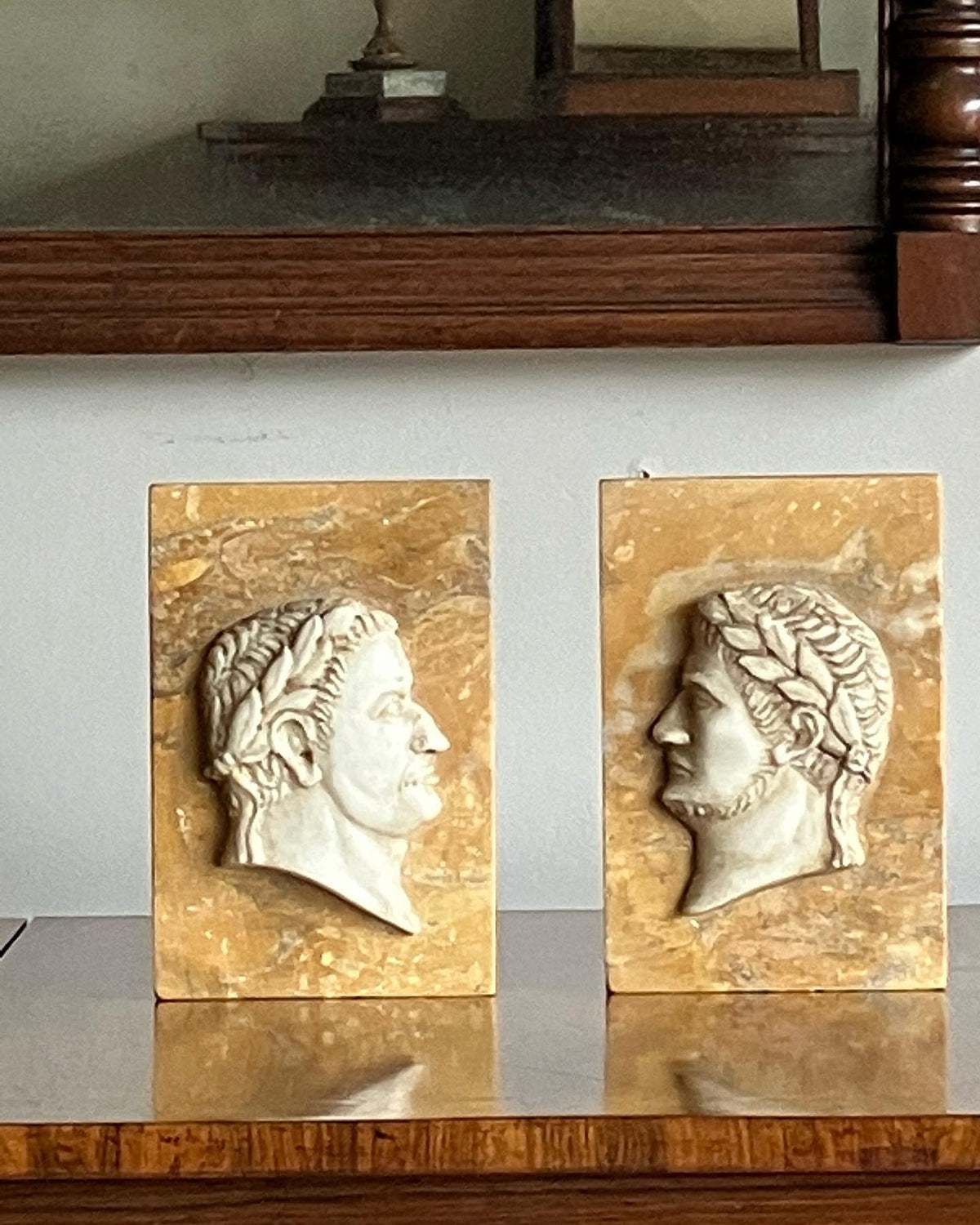 A Pair of Grand Tour Roman Profiles