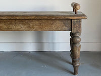 Late Regency Oak Hall Bench