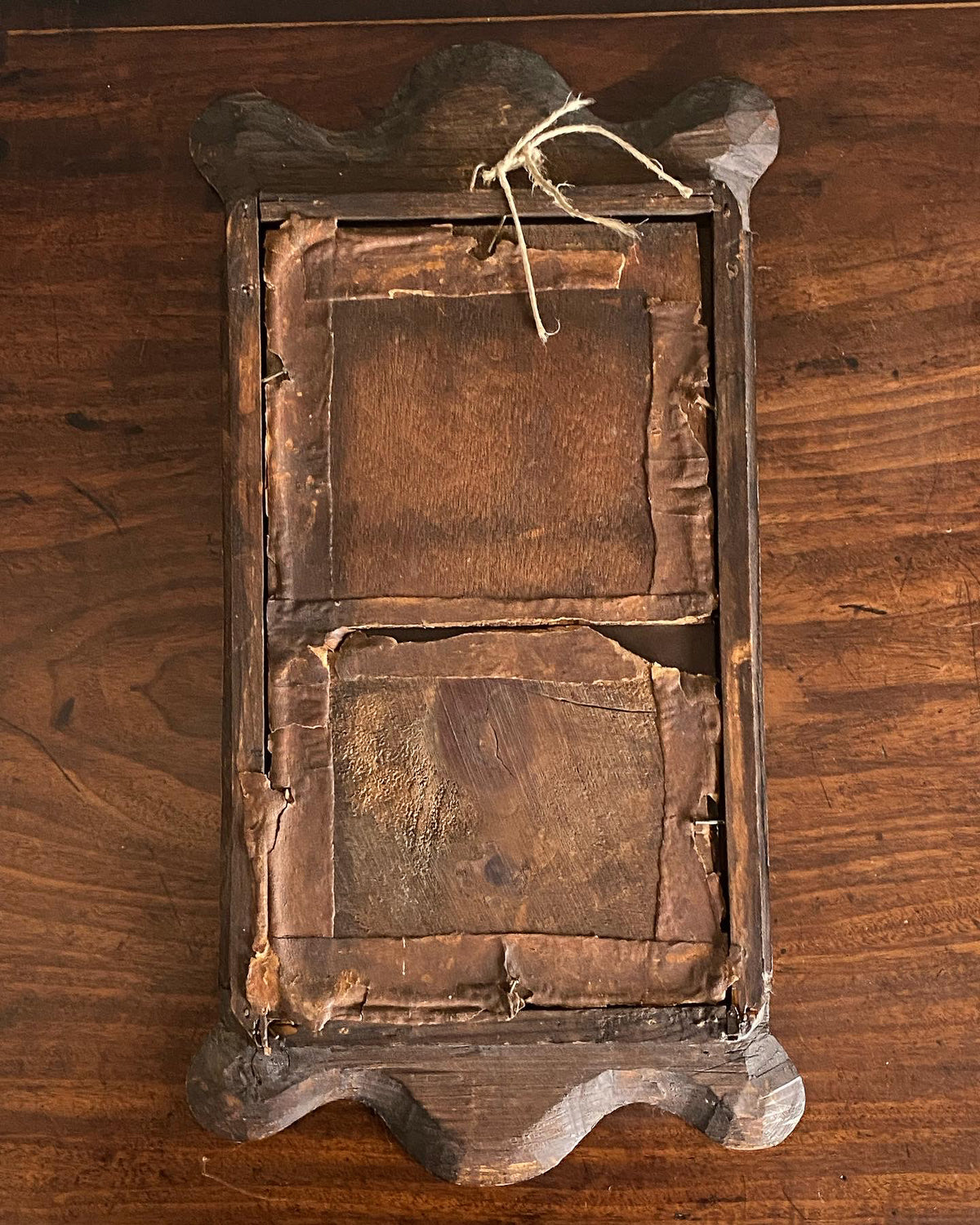 A Small Queen Anne Burr Walnut Mirror