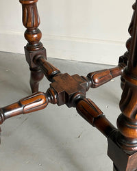 A Late 19th Century Burr Yew Wood and Rosewood Occasional Table