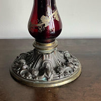 A George IV Palmer & Co. Ruby Glass Lamp