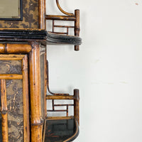 Late 19th Century Bamboo & Lacquer Dressing Table