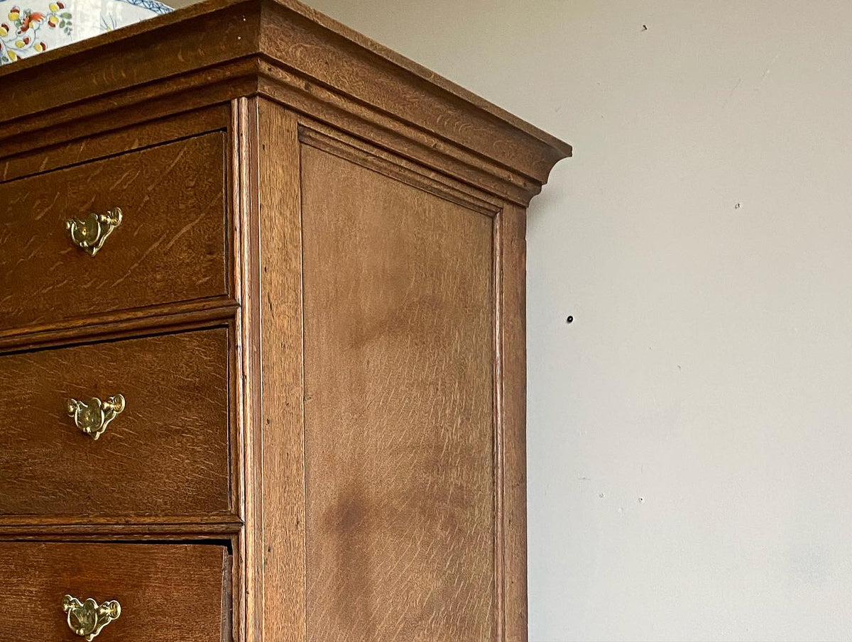 A George III Provincial Oak Chest on Stand